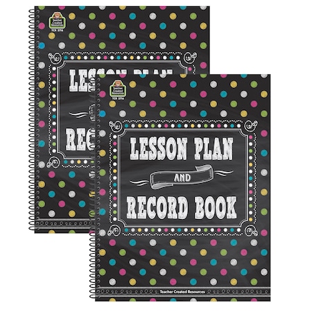 Teacher Created Resources Chalkboard Brights Lesson Plan and Record Book, PK2 3716